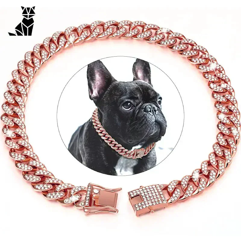 Collier cubaine orné de diamants pour chien – Image 4