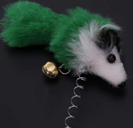 Jouet élastique avec fausse souris 3 pièces pour chat – Image 3
